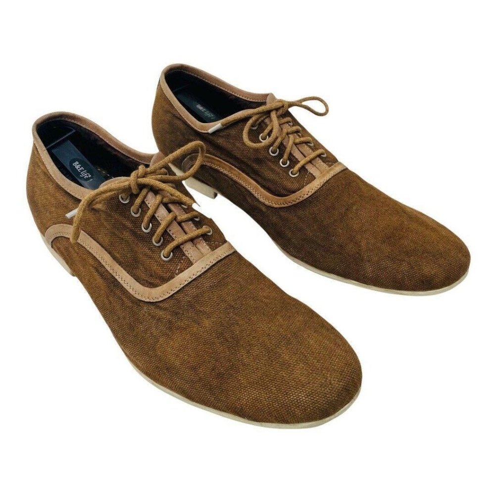 Bed Stu Men Size 10 Cosburn Oxfords Lace Up Shoes Brown Distressed Bedstu